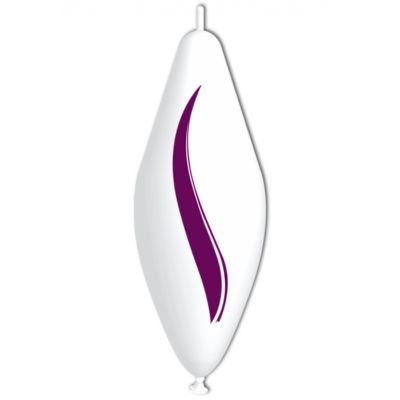 Deco-Funny Pillar Stampa Viola Nastro 30x75cm/12"x30" Cf 1 Pz