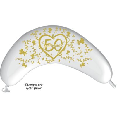 Double Link Deco Funny Stampa 50° Anniversario 110cm/44" Cf 10 Pz