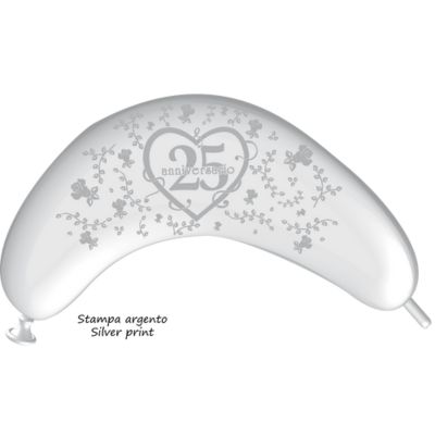 Double Link Deco Funny Stampa 25° Anniversario 110cm/44" Cf 2 Pz