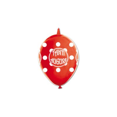 Link-o-Loon Stampa Tanti Auguri 15cm/6" Cf 100 Pz