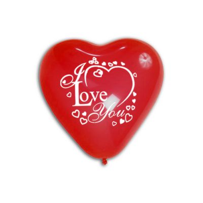 Cuori Stampa I Love You 30cm/12" Cf 100 Pz