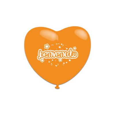 Cuori Stampa Benvenuto 30cm/12" Cf 5 Pz