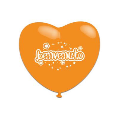 Cuori Stampa Benvenuto 43cm/17" Cf 5 Pz