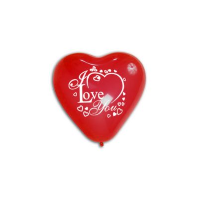 Cuori Stampa I Love You 13cm/5" Cf 100 Pz