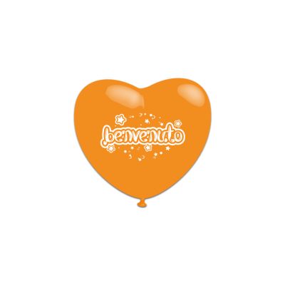 Cuori Stampa Benvenuto 13cm/5" Cf 25 Pz