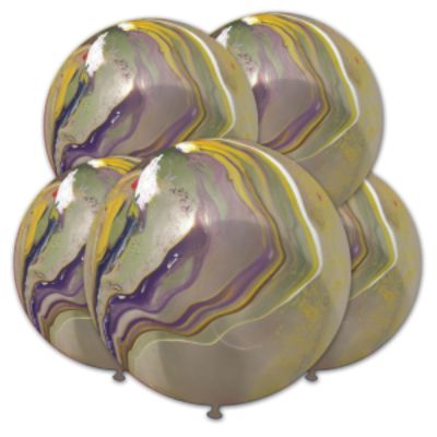 Round in Lattice Marmorizzati Crystal 90cm/36" Cf 10 Pz