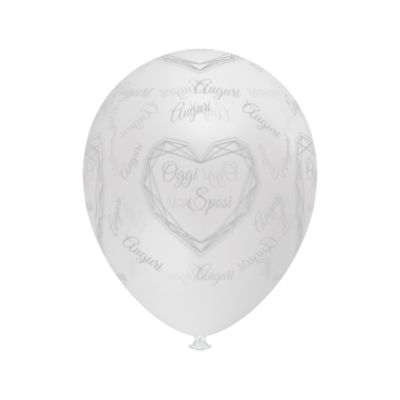Round Crystal Stampa Oggi Sposi 30cm/12" Cf 100 Pz