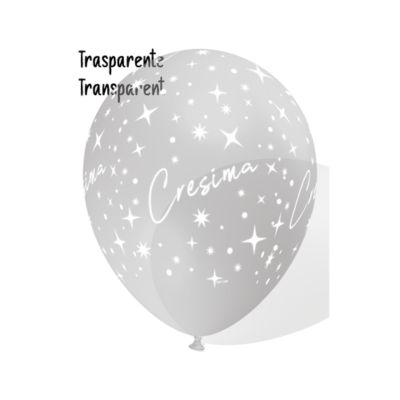 Round Crystal Stampa Cresima 30cm/12" Cf 100 Pz
