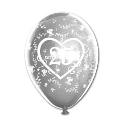 Round Metal Stampa 25° Anniversario 30cm/12" Cf 100 Pz