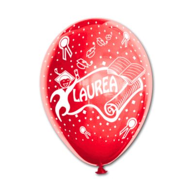 Round Metal Stampa Laurea Pergamena 30cm/12" Cf 25 Pz