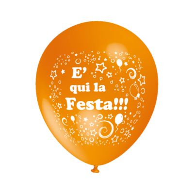 Round Stampa E' Qui la Festa 30cm/12" Cf 25 Pz