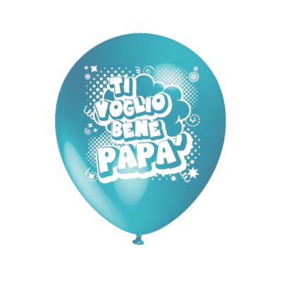 Round Stampa Ti Voglio Bene Papà Fumetto 30cm/12" Cf 100 Pz