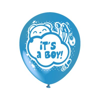 Round Stampa It's a Boy 30cm/12" Cf 25 Pz