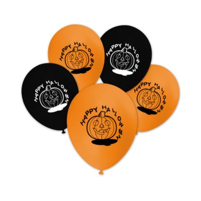 Round Stampa Happy Halloween Zucca 30cm/12" Cf 100 Pz