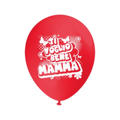 Round Stampa Ti Voglio Bene Mamma 30cm/12" Cf 100 Pz