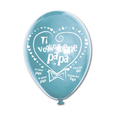 Round Stampa T.V.B. Papà 30cm/12" Cf 100 Pz