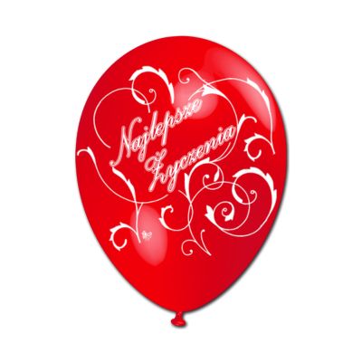 Round Stampa Najlepsze Zyczenia 30cm/12" Cf 100 Pz