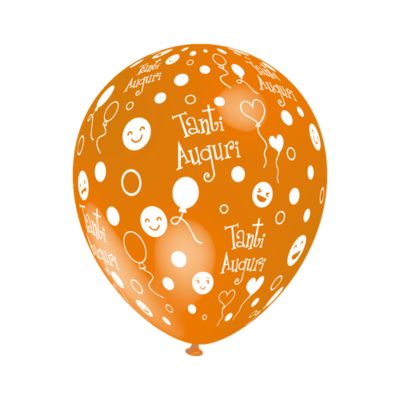 Round Stampa Tanti Auguri 30cm/12" Cf 5 Pz