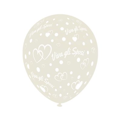 Round Stampa Viva gli Sposi 30cm/12" Cf 100 Pz