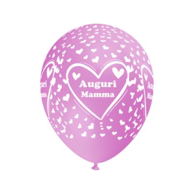 Round Stampa Auguri Mamma 30cm/12" Cf 100 Pz