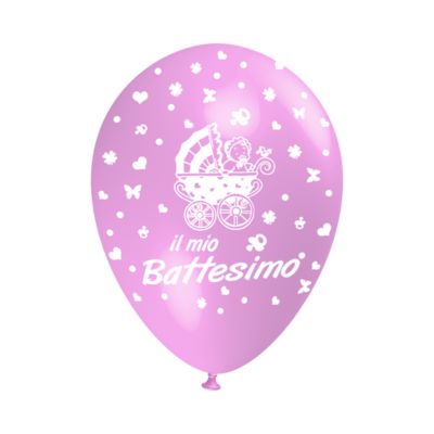 Round Stampa Il mio Battesimo 30cm/12" Cf 100 Pz