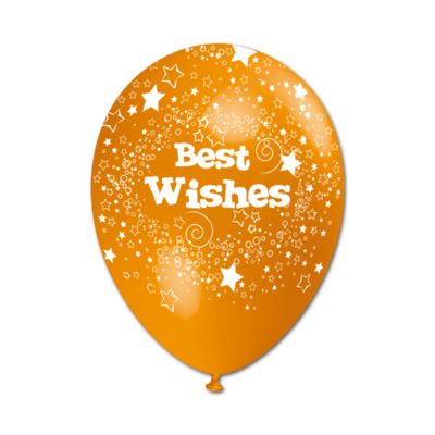 Round Stampa Best Wishes 30cm/12" Cf 5 Pz