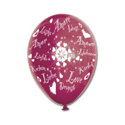 Round Stampa Amore 30cm/12" Cf 25 Pz
