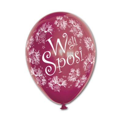Round Stampa W gli Sposi 30cm/12" Cf 25 Pz