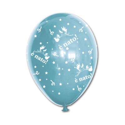 Round Stampa Cicogna Boy 30cm/12" Cf 25 Pz