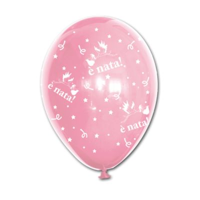 Round Stampa Cicogna Girl 30cm/12" Cf 100 Pz