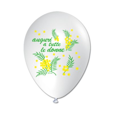 Round Stampa Auguri a Tutte le Donne 30cm/12" Cf 25 Pz
