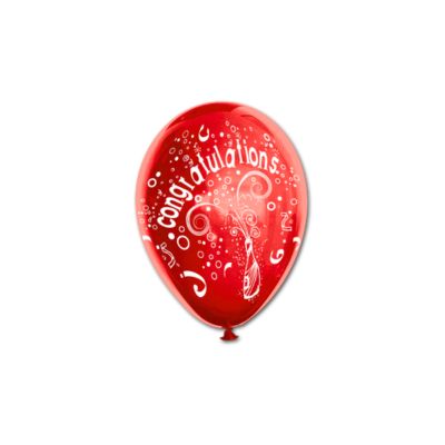 Round Metal Stampa Congratulations 13cm/5" Cf 25 Pz