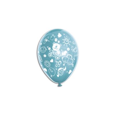 Round Stampa Fantasia Bimbi 13cm/5" Cf 100 Pz