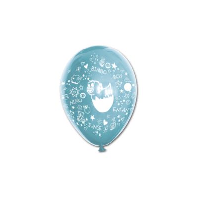 Round Stampa Pulcino Boy 13cm/5" Cf 100 Pz