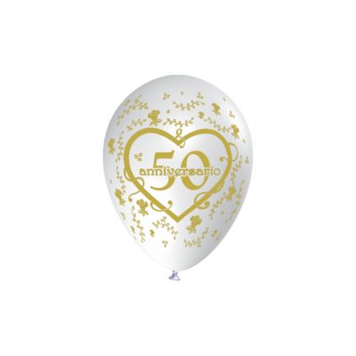 Round Stampa 50° Anniversario 13cm/5" Cf 25 Pz
