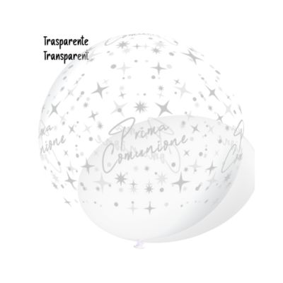 Round Crystal Stampa Prima Comunione 100cm/40" Cf 10 Pz
