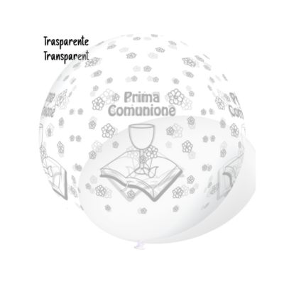Round Crystal Stampa Prima Comunione 100cm/40" Cf 10 Pz