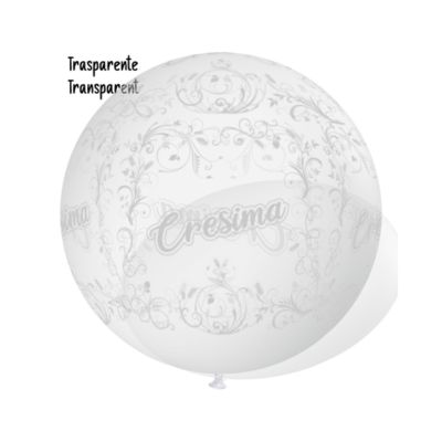 Round Crystal Stampa Cresima 100cm/40" Cf 10 Pz