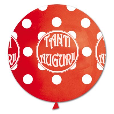 Round Stampa Tanti Auguri 100cm/40" Cf 10 Pz