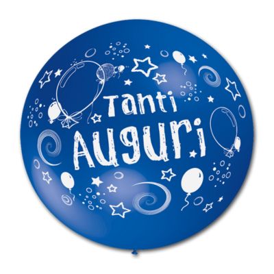 Round Stampa Tanti Auguri 100cm/40" Cf 10 Pz