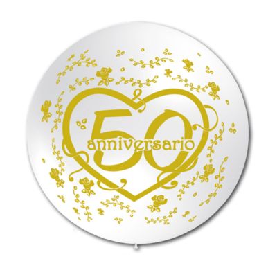 Round Stampa 50° Anniversario 100cm/40" Cf 2 Pz