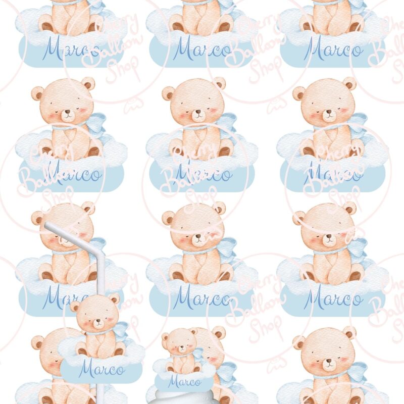 Topper Cannuccia, Muffin, ecc... Digitale Stampabile in Foglio A4 Personalizzata
