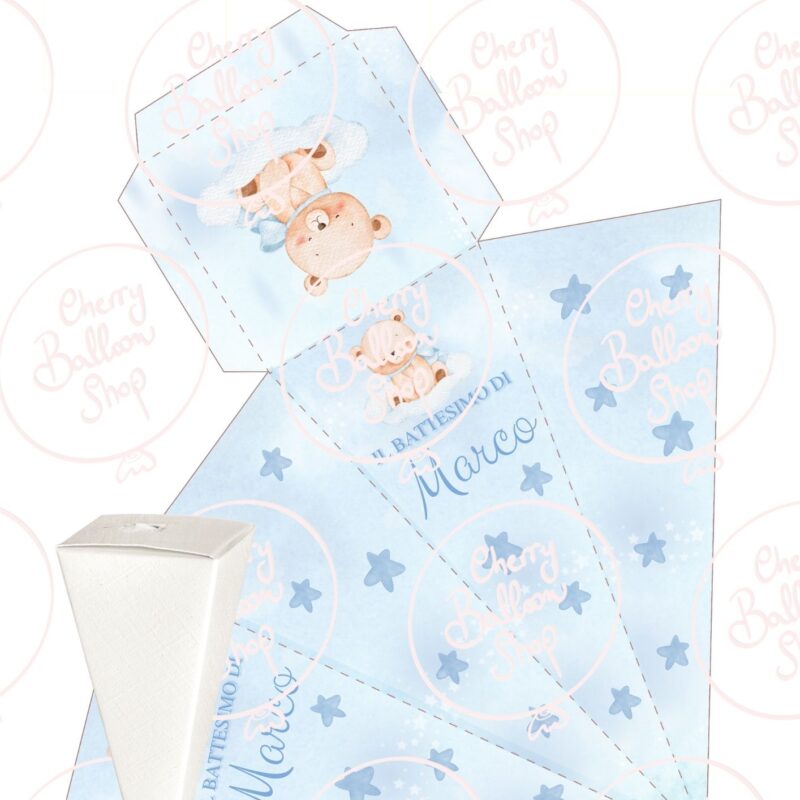 Scatolina Cono Digitale Stampabile in Foglio A4 Personalizzata