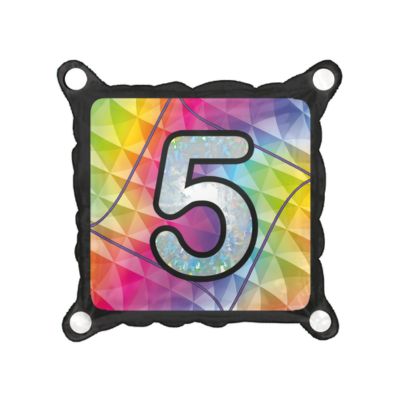 Numero 5 Quadrato 30cmx30cm/12"x12" Cf 1 Pz