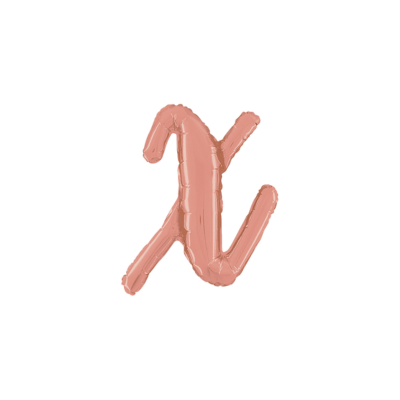 Lettera Corsivo X 36cm/14" Cf 10 Pz