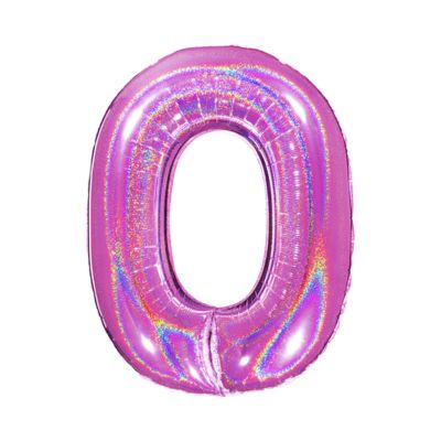 Numero 0 Glitterato 100cm/40" Cf 10 Pz