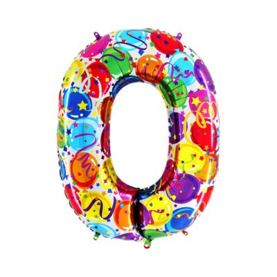 Numero 0 Multicolor 100cm/40" Cf 1 Pz