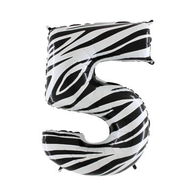 Numero 5 Zebraloon 100cm/40" Cf 10 Pz