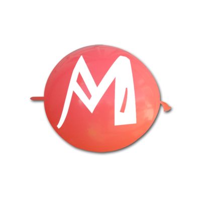 Link-o-Loon Stampa Lettera M 35cm/14" Cf 25 Pz