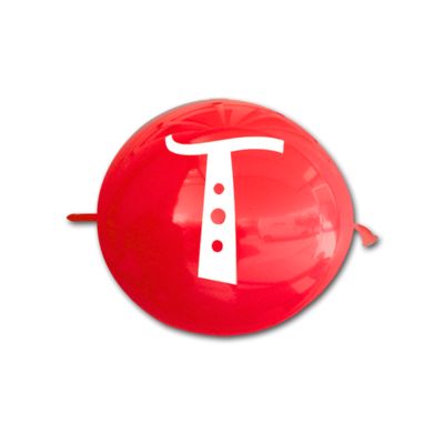 Link-o-Loon Stampa Lettera T 35cm/14" Cf 100 Pz